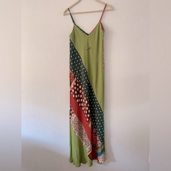 Jean PAUL GAULTIER CLASSIQUE Vintage Retro 90’s Silk Abstract/Floral Maxi Dress - Picture 14 of 15